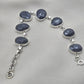 925 Sterling Silver Blue Sapphire Bracelet Faceted Sapphire Jewelry September Birthstone