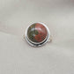 Unakite Jasper 925 Sterling Silver Ring Natural Gemstone Ring Boho Healing Crystal Jewelry