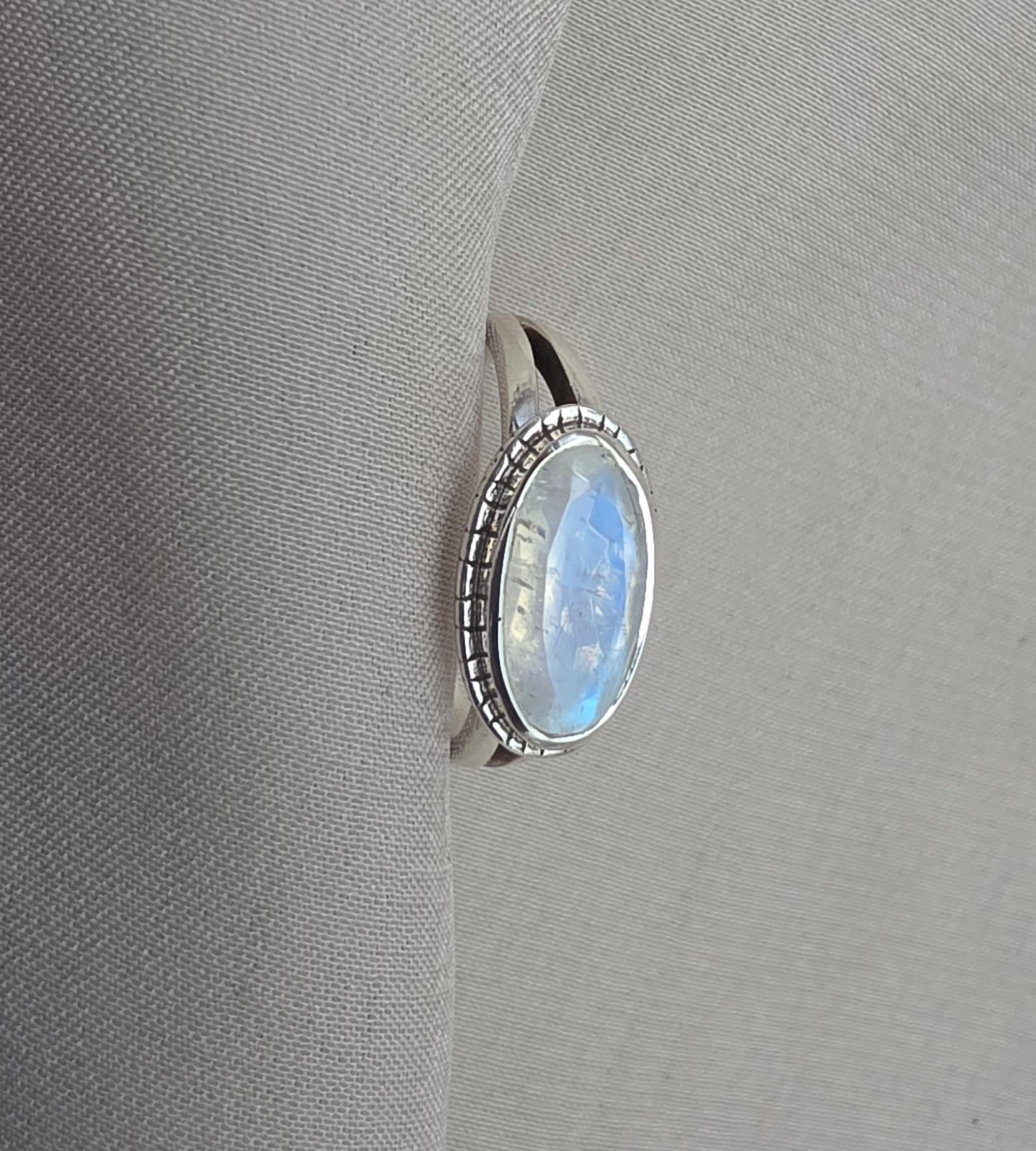 925 SOLID STERLING SILVER NATURAL MOONSTONE GEMSTONE HANDMADE RING, ALL SIZES AVAILABLE (Copy)