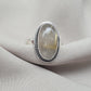 Rutilated Quartz Ring 925 Sterling Silver Oval Gemstone Ring Handmade Boho Statement Jewelry