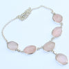 925 SOLID STERLING SILVER NATURAL ROSE QUARTZ HANDMADE NECKLACE,18 INCHES (Copy)