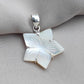 Mother of Pearl Star Pendant: 925 Sterling Silver Boho Necklace