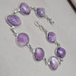 Amethyst 925 Sterling Silver Bracelet Handmade Natural Gemstone