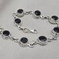 Black Onyx Bracelet 925 Sterling Silver Round Gemstone Wedding Bracelet Unique Design Jewelry
