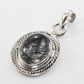 925 SOLID STERLING SILVER NATURAL BLACK RUTILE PENDANT