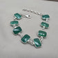 Green Onyx 925 Sterling Silver Bracelet Natural Gemstone Handmade Jewelry