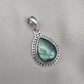 Labradorite Pendant Necklace: 925 Sterling Silver, Rainbow Flash, Boho Jewelry