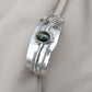 Cat's Eye Sterling Silver Cuff Bangle: Handmade Boho Jewelry