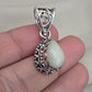 Ethiopian Opal Pear Pendant 925 Sterling Silver Handmade Cabochon Gemstone Jewelry October Birthstone