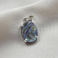 925 Sterling Silver Abalone Shell Pendant, Natural Iridescent Shell Necklace, Oval Abalone Gemstone Jewelry, Ocean Inspired Gift for Women