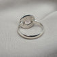 Handmade Crystal Quartz Sterling Silver Ring: April Birthstone Jewelry