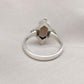 Smoky Quartz Sterling Silver Ring: Hexagon Gemstone, Boho Jewelry