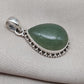 Green Aventurine Pendant 925 Sterling Silver | Handmade Teardrop Gemstone Necklace | Healing Crystal Jewelry Gift