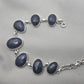 925 Sterling Silver Blue Sapphire Bracelet Faceted Sapphire Jewelry September Birthstone