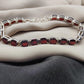 Garnet Tennis Bracelet: 925 Sterling Silver January Birthstone
