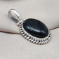 Handmade Black Onyx 925 Sterling Silver Pendant: Protection Amulet