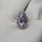 Amethyst Ring 925 Sterling Silver Natural Purple Gemstone Ring Handmade Jewelry February Birthstone