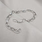 Handmade Sterling Silver Oval Link Bracelet: Minimalist Unisex Jewelry
