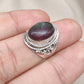 Rainbow Fluorite Ring: 925 Sterling Silver Boho Statement Jewelry