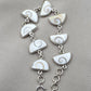 925 Sterling Silver Shiva Eye Shell Bracelet Link Bracelet Gemstone Jewelry Gift for Her