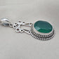 Green Onyx Pendant: Pendant 925 Sterling Silver Faceted Gemstone Necklace Jewelry Gift for Her