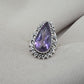 Amethyst Ring 925 Sterling Silver Natural Purple Gemstone Ring Handmade Jewelry February Birthstone