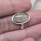 Rutilated Quartz Ring 925 Sterling Silver Oval Gemstone Ring Handmade Boho Statement Jewelry