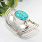 925 SOLID STERLING SILVER NATURAL TURQUOISE GEMSTONES HANDMADE RING, ALL SIZES AVAILABLE