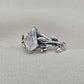 925 Sterling Silver Moonstone Ring Marquise Gemstone Leaf Ring Boho Dainty Jewelry Gift for Her