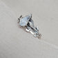 925 Sterling Silver Moonstone Ring Marquise Gemstone Leaf Ring Boho Dainty Jewelry Gift for Her