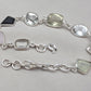 925 Sterling Silver Multi Gemstone Bracelet, Colorful Boho Link Jewelry Gift Her