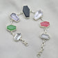 925 Sterling Silver Multi Gemstone Bracelet Coffin Cut Link Bracelet Handmade Jewelry