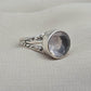 Rose Quartz 925 Sterling Silver Ring: Handmade Boho Gemstone Jewelry