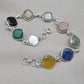 925 Sterling Silver Multi Stone Bracelet Natural Gemstone Cushion Link Jewelry