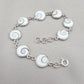 Shiva Eye Bracelet 925 Silver Shell Bracelet Spiritual Protection Jewelry Gift for Her
