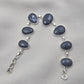 925 Sterling Silver Blue Sapphire Bracelet Faceted Sapphire Jewelry September Birthstone