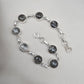 Black Rutile Quartz 925 Sterling Silver Bracelet Natural Handmade