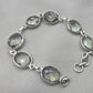 Green Amethyst 925 Sterling Silver Gemstone Vintage Bracelet Boho Jewelry