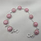 925 Sterling Silver Rhodochrosite Bracelet Handmade Gemstone Boho Jewelry