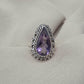 Amethyst Ring 925 Sterling Silver Natural Purple Gemstone Ring Handmade Jewelry February Birthstone
