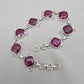 Ruby Bracelet 925 Sterling Silver Red Gemstone Jewelry