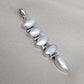 Handmade Pearl Pendant: 925 Sterling Silver Marquise Gemstone