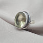 Lemon Quartz Ring : 925 Sterling Silver Oval Cut Gemstone Ring Vintage Statement Jewelry