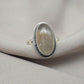 Rutilated Quartz Ring 925 Sterling Silver Oval Gemstone Ring Handmade Boho Statement Jewelry