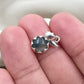 925 Sterling Silver Green Moss Agate Pendant Natural Round Cabochon Floral Gemstone Necklace Charm