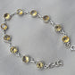 925 Sterling Silver Citrine Bracelet Natural Yellow Gemstone Link Jewelry