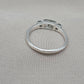 925 Sterling Silver Moss Agate Ring Three Gemstone Ring  Boho Dainty Jewelry Gift for Her