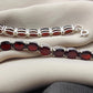Garnet Tennis Bracelet: 925 Sterling Silver January Birthstone