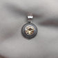 Citrine Silver Pendant: Vintage 925 Sterling, Beaded Boho Jewelry