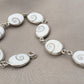 925 Silver Shiva Eye Bracelet Shell Bracelet Spiritual Protection Handmade Jewelry Gift for Her